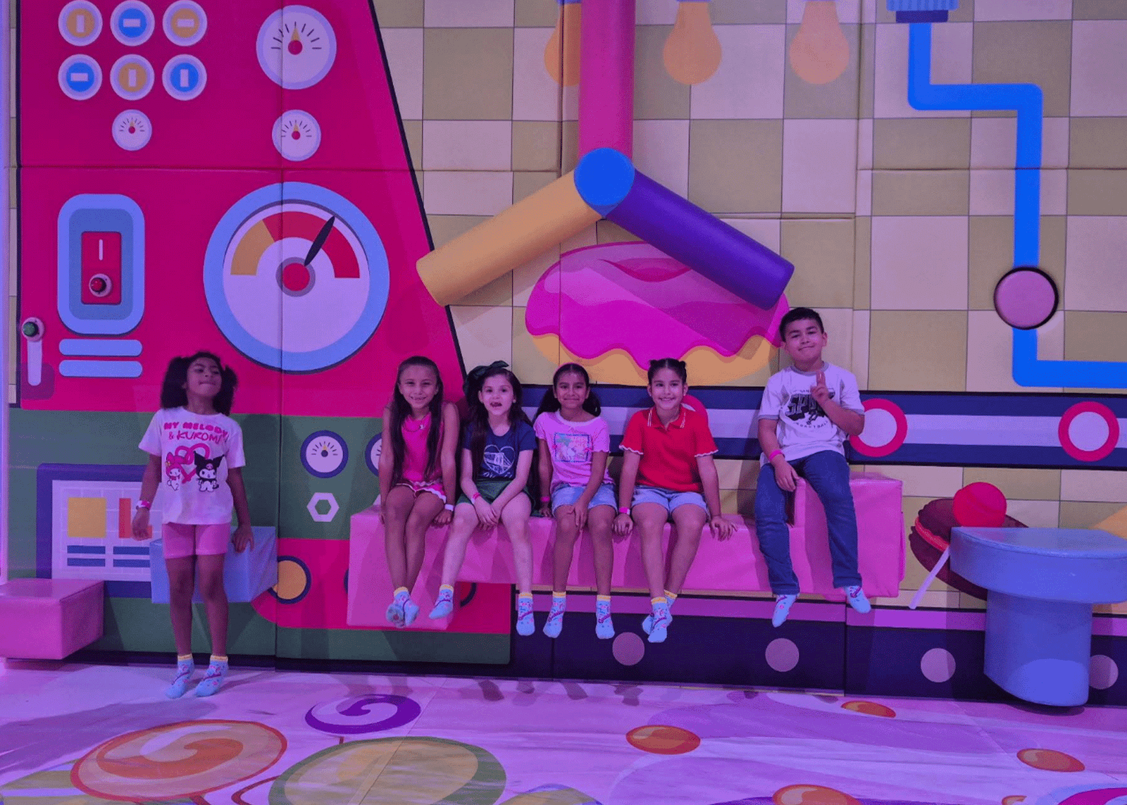 Giant ball pit and spiral play structure at Candeeland McAllen