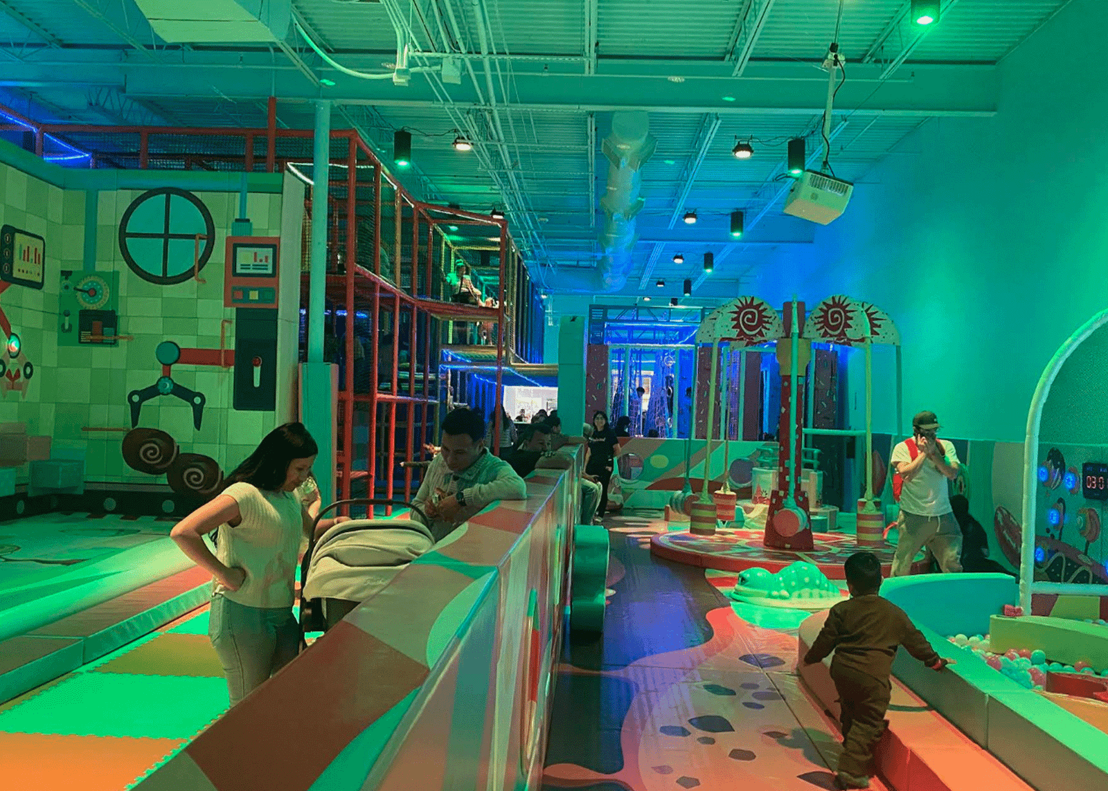 Soft play area with lollipop decor at Candeeland McAllen